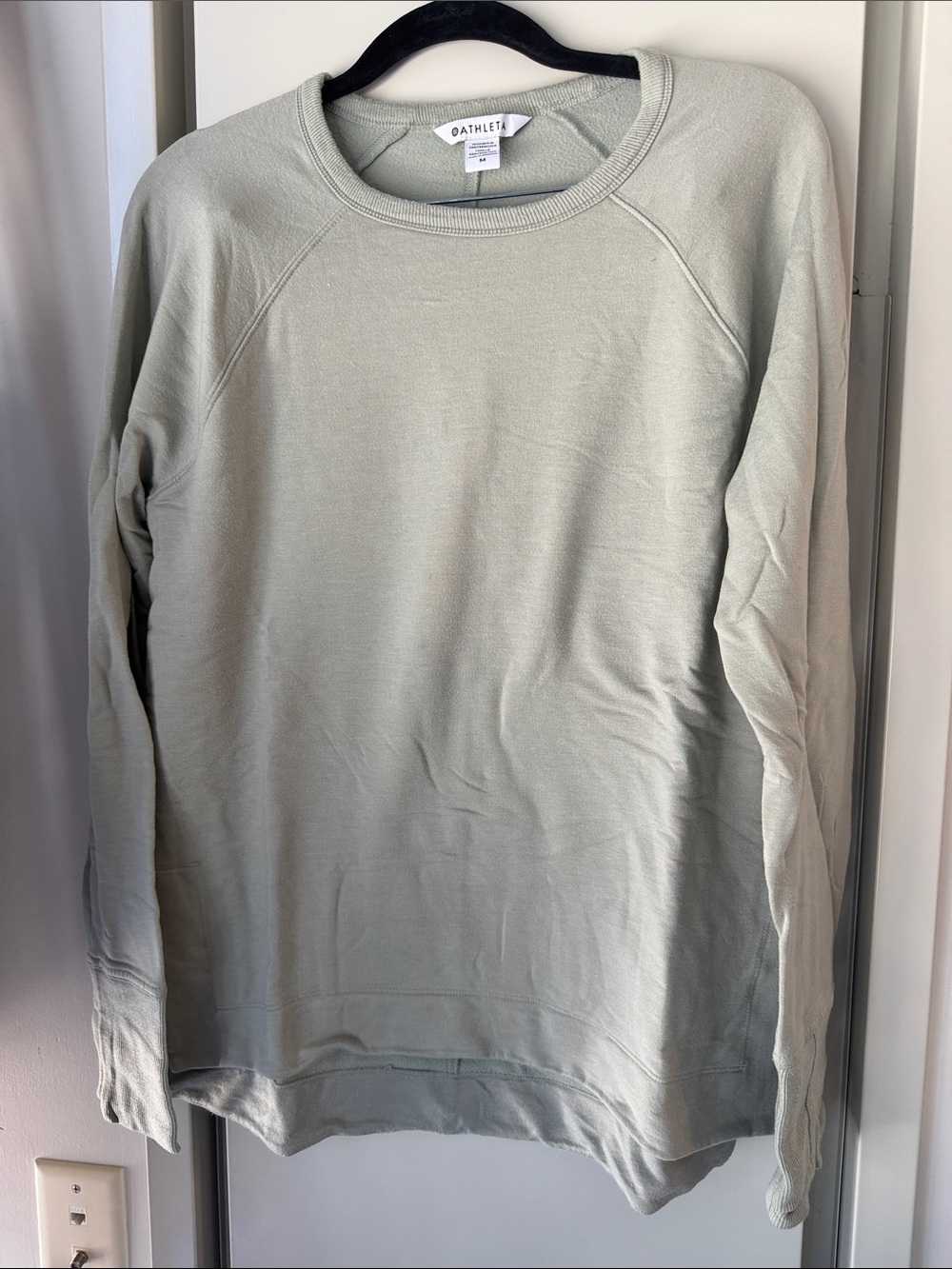 Athleta Light Sage Green Crewneck Sweatshirt